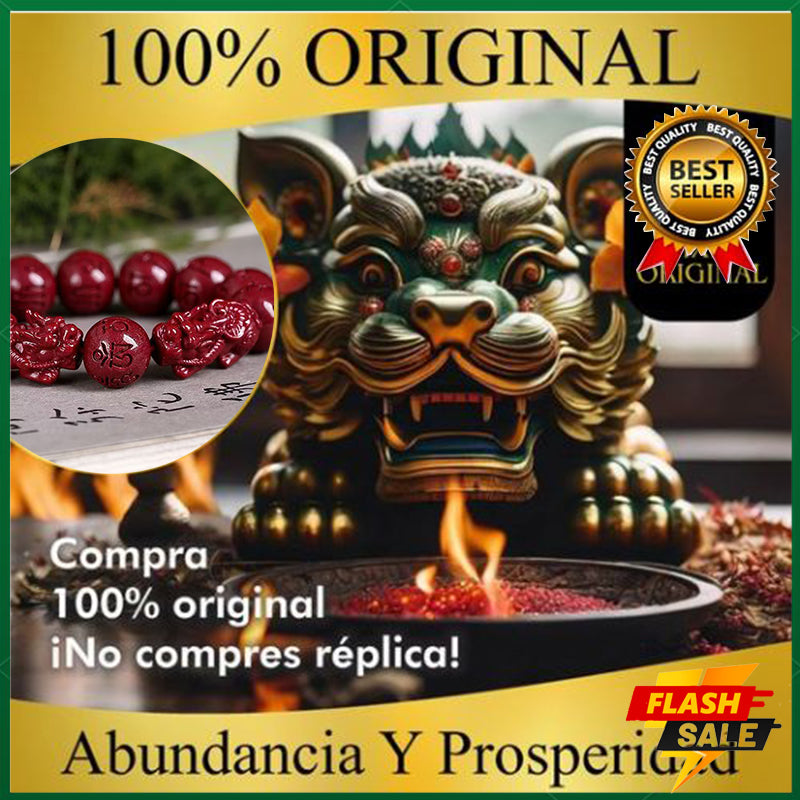 Content 99% cinnabar bracelet beads 12mm six-word mantra bracelet completed prayer ceremony Pixiu bracelet men's bracelet fashion jewelry