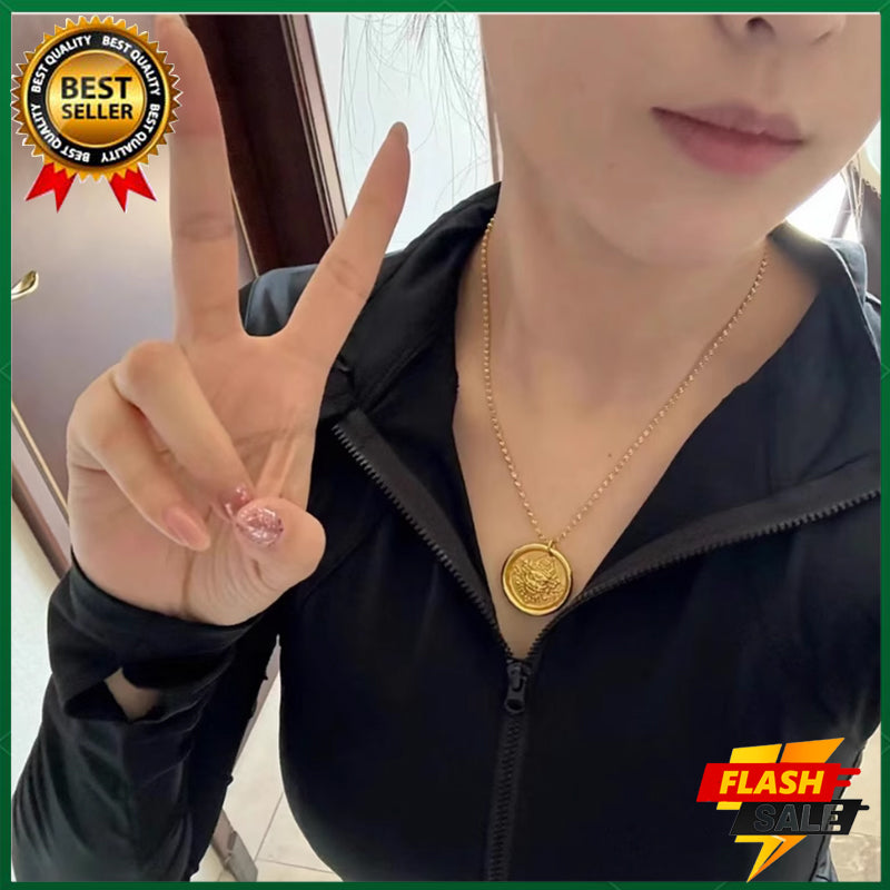 Yellow God of Wealth 18K Gold Pendant Amulet Pendant Complete the prayer ceremony for you alone to attract wealth, happiness, health and wealth