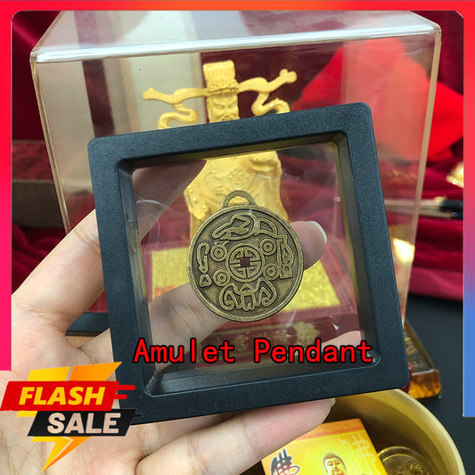 Amulet Pendant Completed Prayer Ritual Lucky Pendant Ward off Evil Attract Wealth Health Longevity