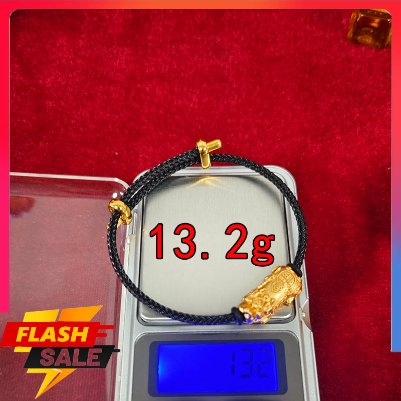 18k-gold Pixiu bracelet Lucky bracelet Complete the prayer ceremony alone. Fortune bracelet Amulet bracelet